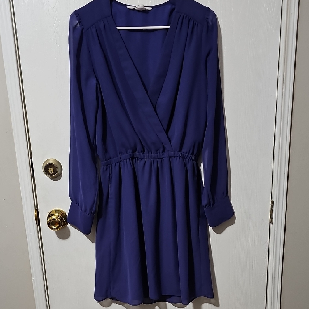 BCBGeneration Deep Blue Long Sleeve Dress